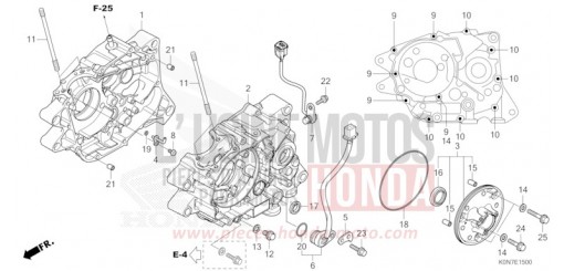 CARTER MOTEUR CBF125MM de 2021